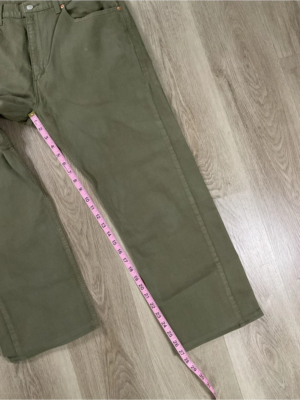 Levi's 505 Olive Green Utility Pants (Tailored) 36x34